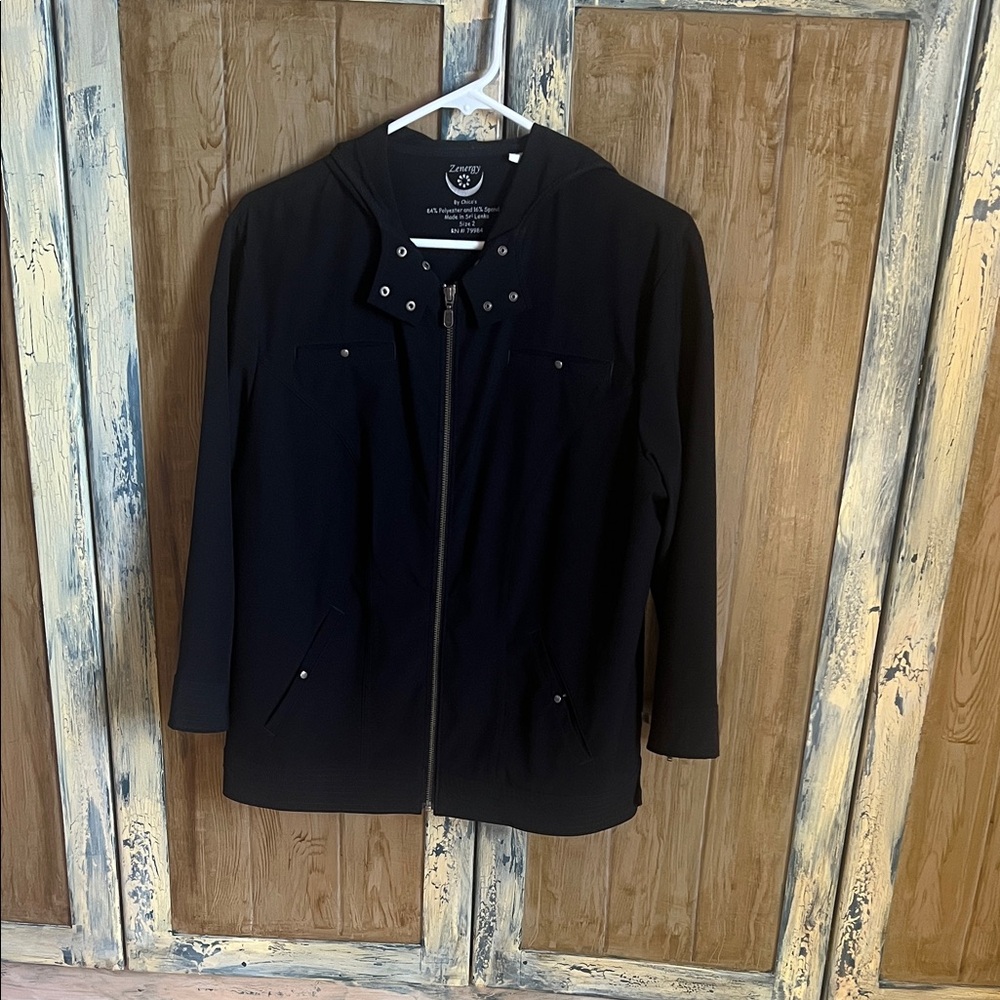 Black Hooded Jacket